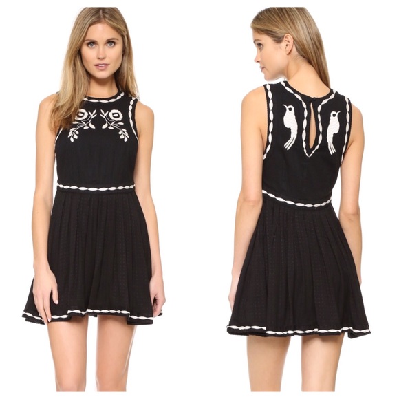 Free People Dresses & Skirts - Free People Birds of a Feather Embroidered Dress